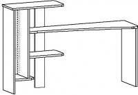 Стол компьютерный «СОНиК» SN 05.17 с надстройкой