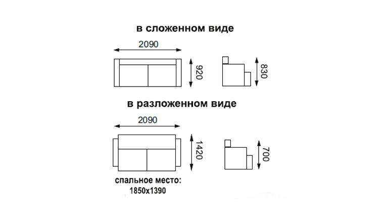 Диван-кровать «Аджио» Жаккард бирюза/жаккард серый