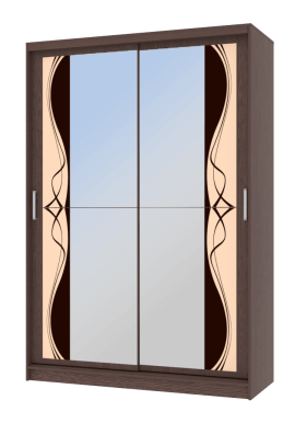 Стильный шкаф-купе «Кремона» 1.5 венге