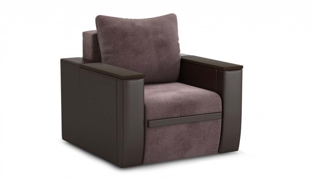 Кресло раскладное «Атика NEW» Cortex java/Teos dark brown