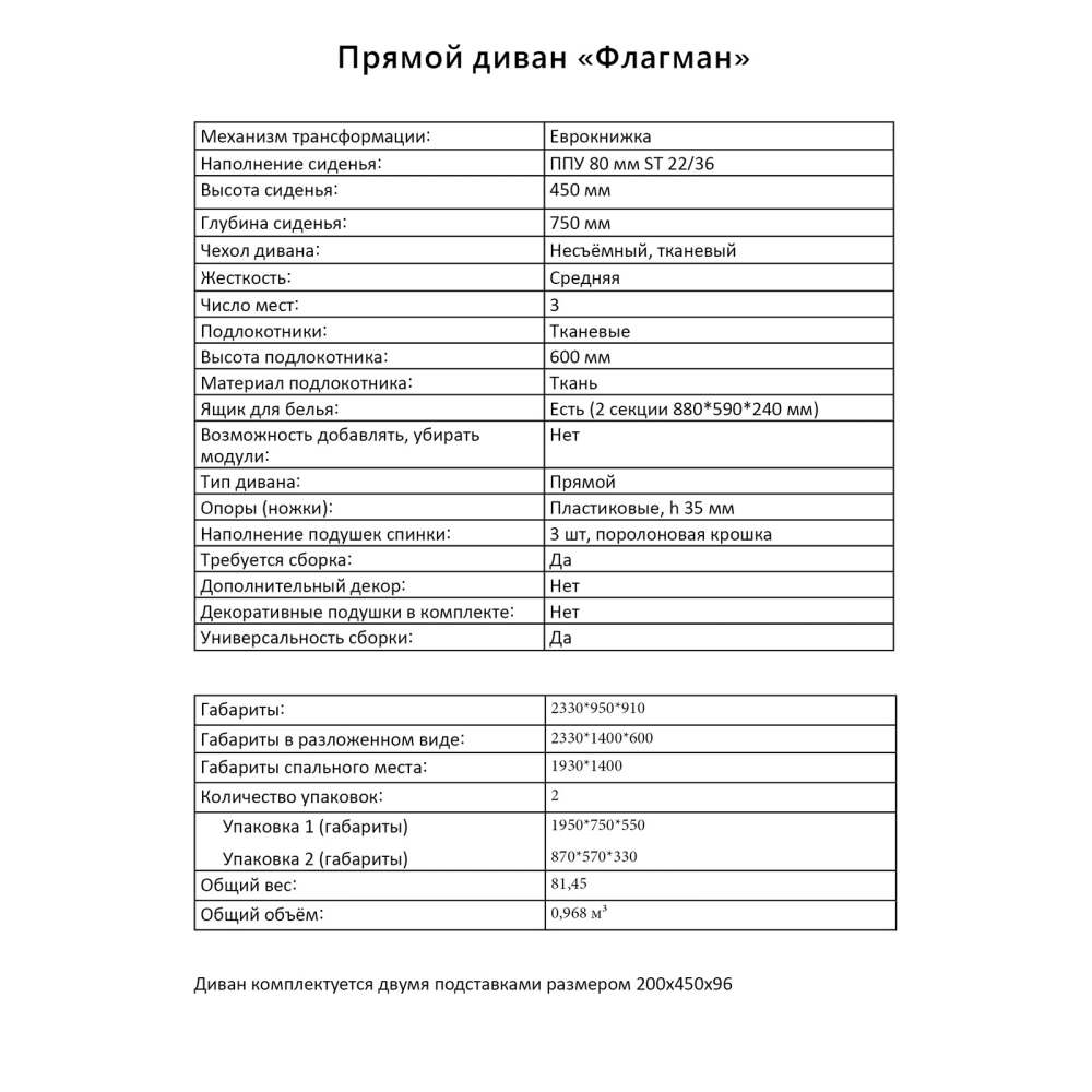 -кровать «Флагман» описание
